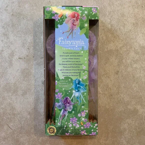 Barbie 2003 Fairytopia Purple Sparkle Fairy Mattel 3+ H2726 NRFB - Picture 6 of 14